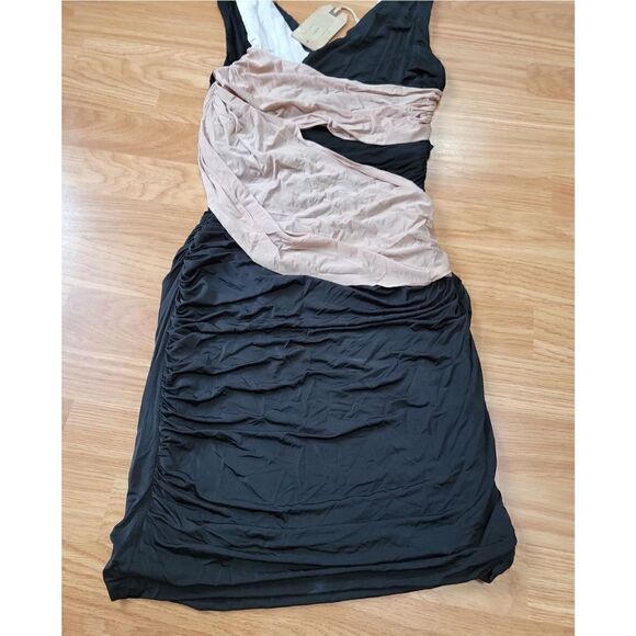 Allsaints Spitalfields Black/Cream Dress 6 - Picture 5 of 6